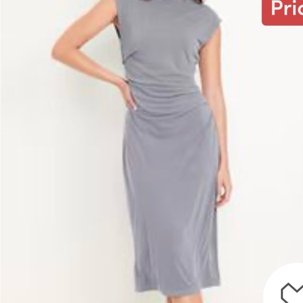 Old Navy Gray Midi Dress